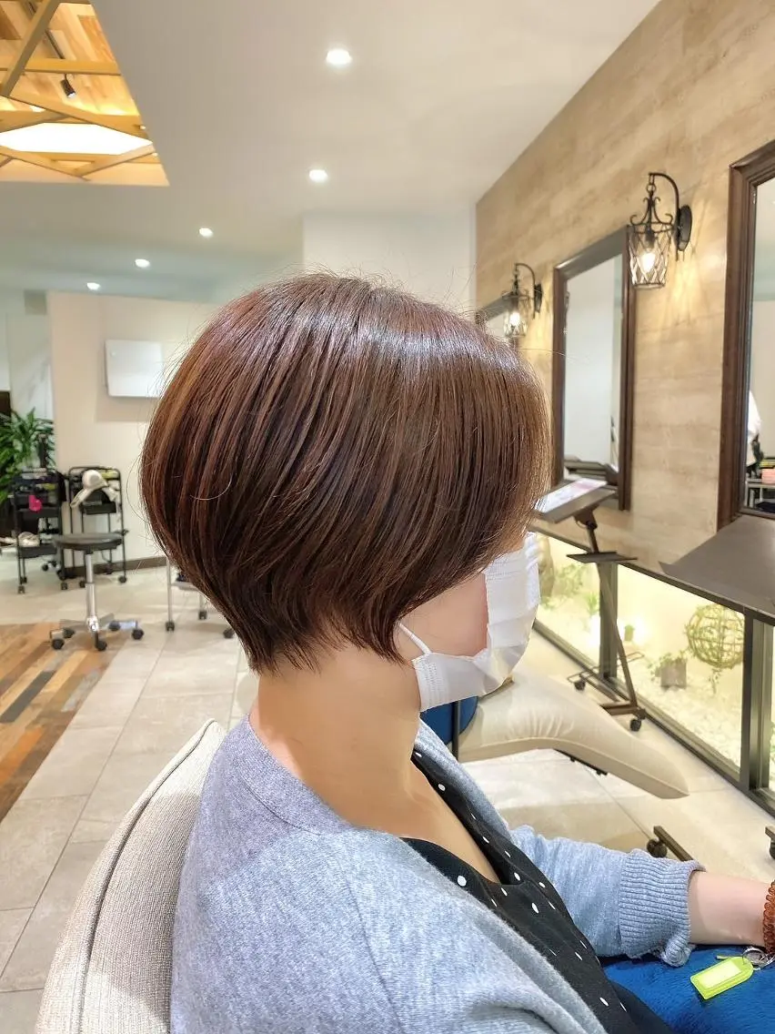 ショート ボブ 似合わせカット ショートヘア 小顔カット 宮腰一磨 ・ショート・ボブ🌿のヘアスタイル