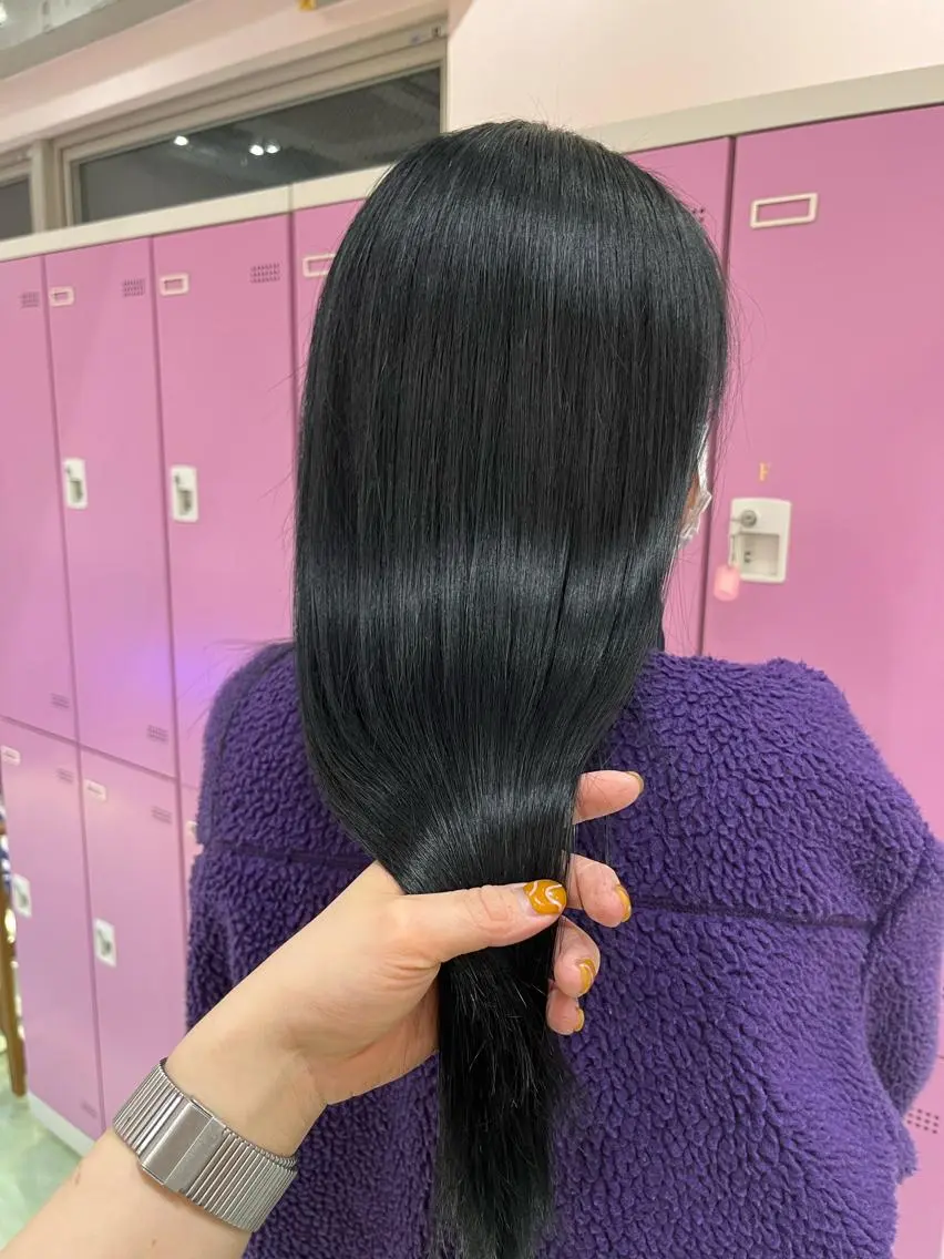 セミロング カラー ヘアカラー トリートメント 𓍯韓国style/ 髪質改善𓍯中村和希のヘアスタイル