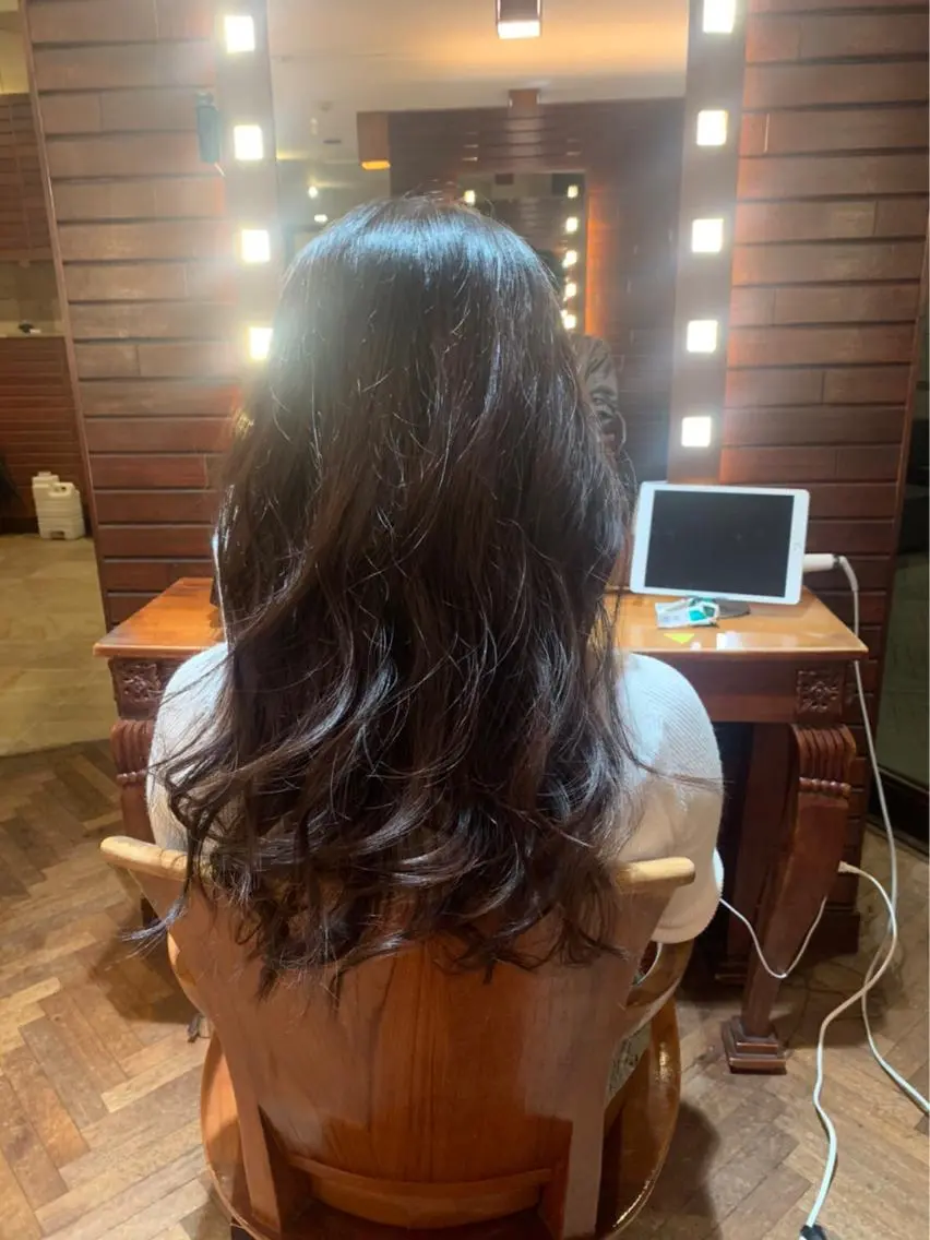 ロング ヘアアレンジ レイヤーカット stylist YUTOのヘアスタイル
