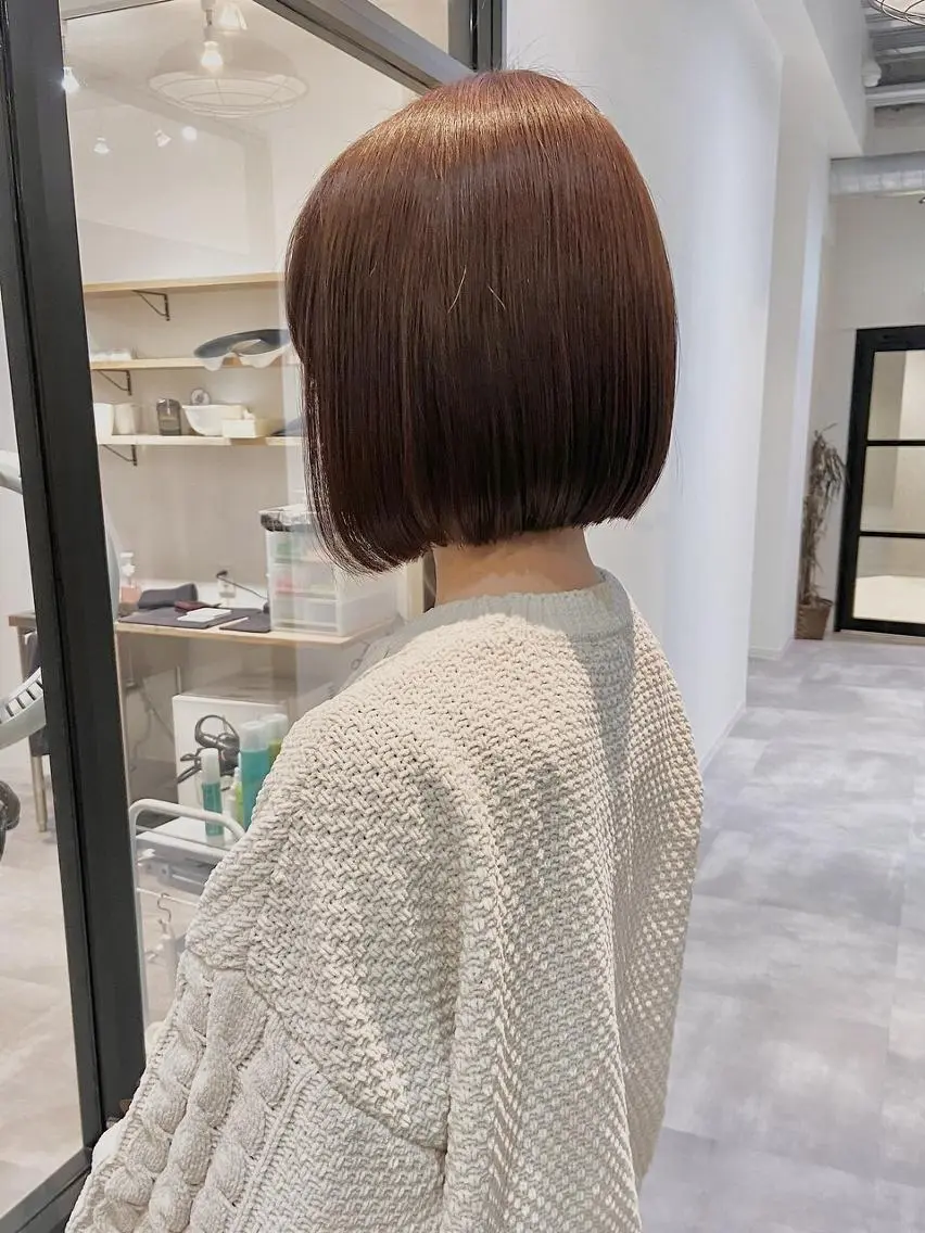 ショート カラー ベージュカラー ブリーチ ブラウンカラー ケアブリーチ 透明感カラー カット トリートメント 🌜ROW町田 🌛 公式のヘアスタイル