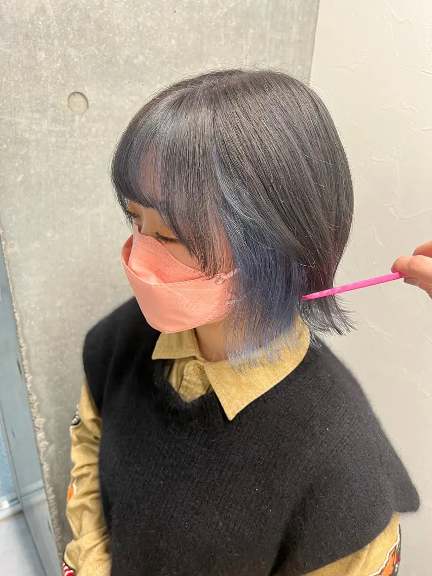 ミディアム カラー ヘアカラー トリートメント ハイトーン特化💍 chloe💍韓国のヘアスタイル