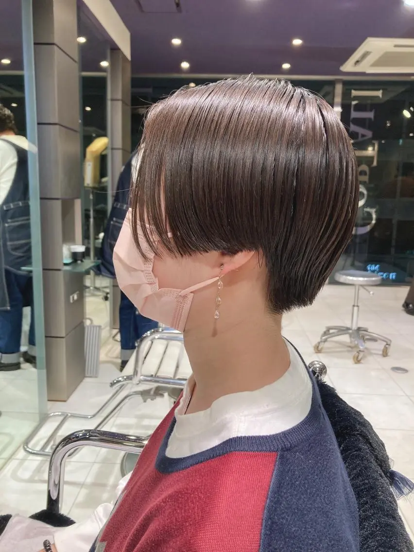 ショート ハンサムショート ショートヘア カット スキバサミを使わない カット🌼唯🌼のヘアスタイル