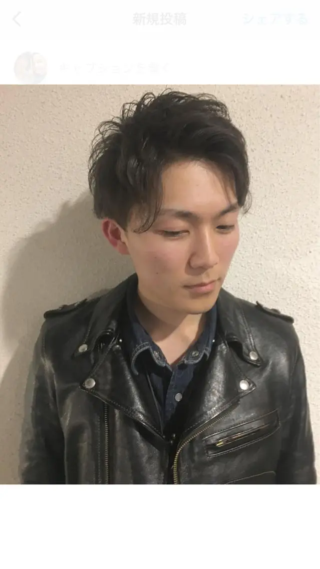 メンズ カット パーマ ヘッドスパ nakahara madokaのヘアスタイル
