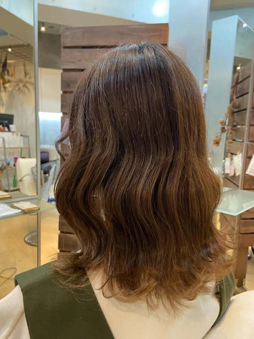ミディアム カラー ベージュカラー 後藤 卓哉のヘアスタイル