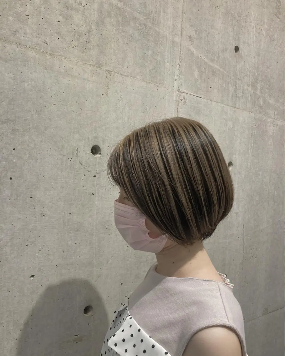 ショート カット ヘアカラー トリートメント はまべ です☆のヘアスタイル