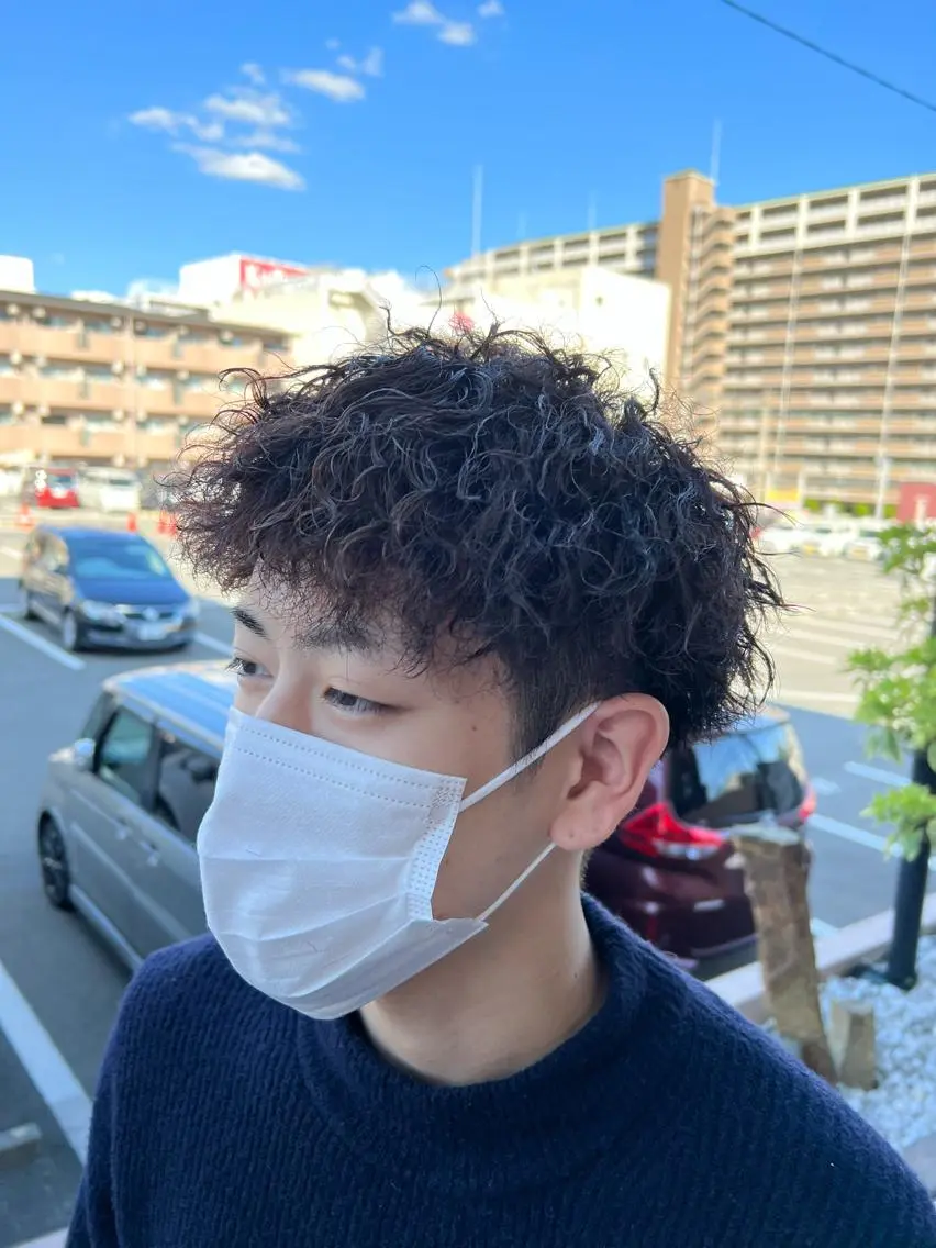 パーマ カット パーマ 門脇 真生人のヘアスタイル