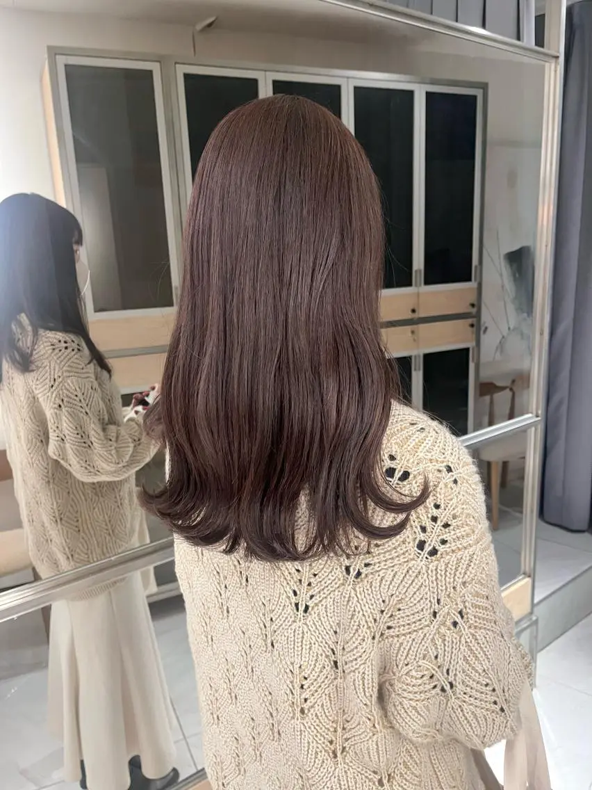 ロング カラー ヘアカラー トリートメント ヘッドスパ ヘアセット 🎀艶モテカラー🎀 彩季のヘアスタイル