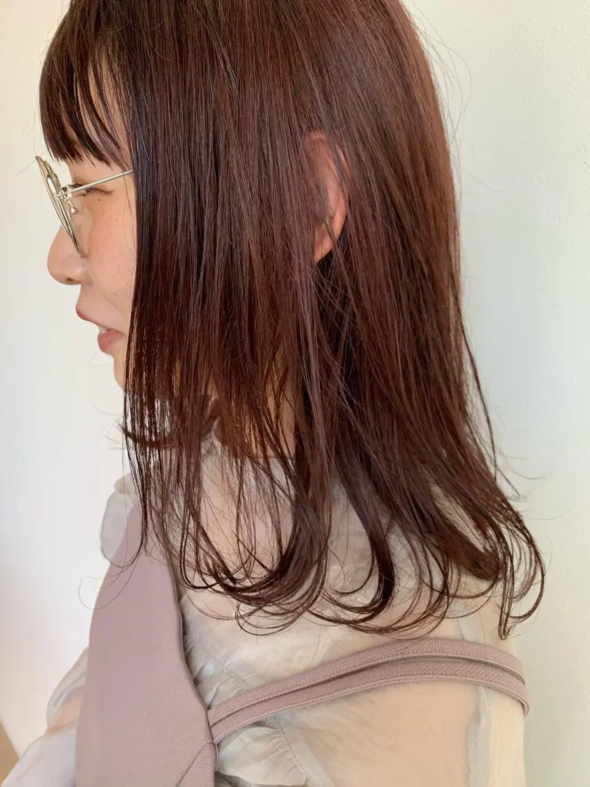 ミディアム カラー ANY／SUE 千葉パーマのヘアスタイル
