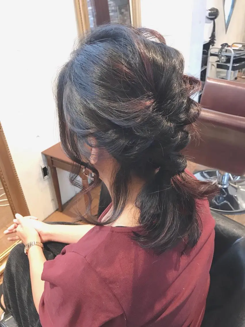 ミディアム カラー ヘアアレンジ マエダ カズエ🫶 coronahairのヘアスタイル