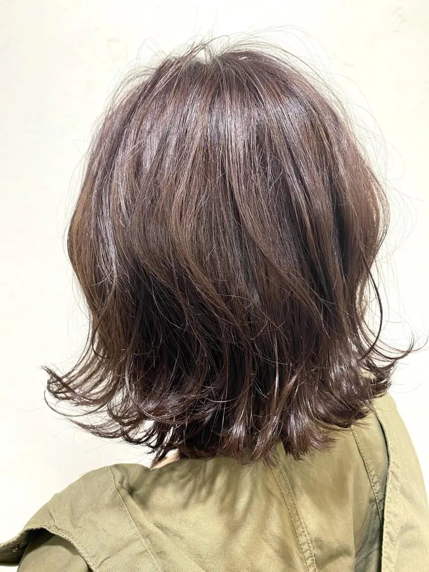 ミディアム カラー ヘアアレンジ アディクシーカラー バレイヤージュ ブリーチ ケアブリーチ デザインカラー カット トリートメント 先着1名様限定 カット無料のヘアスタイル
