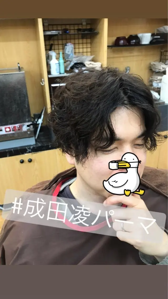ショート メンズ メンズパーマ パーマ 【癒しのバーバー】 小野寺のヘアスタイル