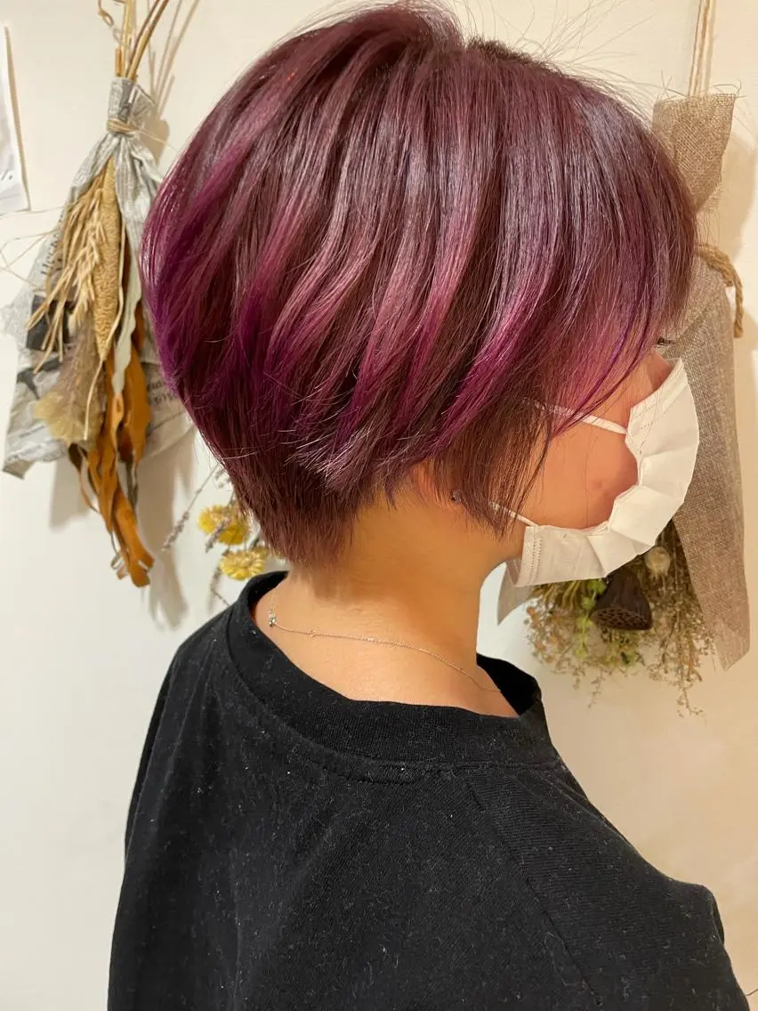 ショート カラー ヘアカラー 松佐 ゆかりのヘアスタイル