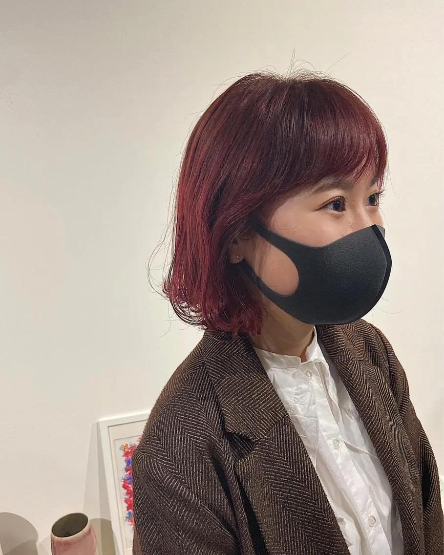 ミディアム カラー ピンクカラー ヘアカラー 似合わせcut 🔥yutakaのヘアスタイル
