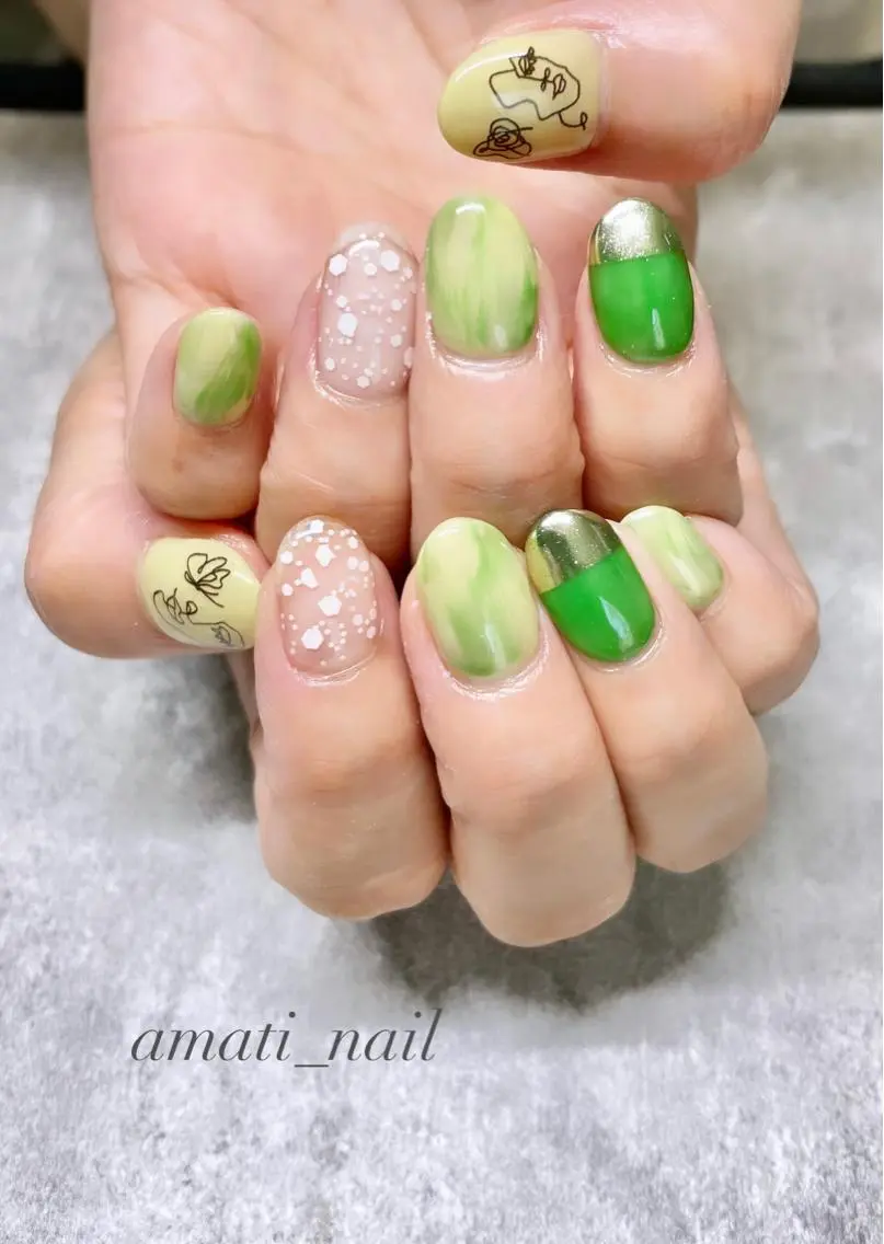 ネイル アートネイル フットネイル ジェルネイル マグネットネイル ミラーネイル ハンドネイル amati_nail TAKAKOのネイルデザイン