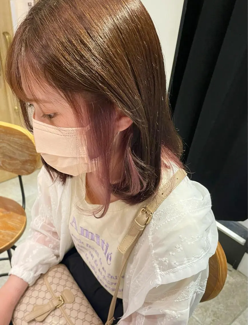 ミディアム カラー newi梅田🫧韓国 ヘア🫧sakiのヘアスタイル