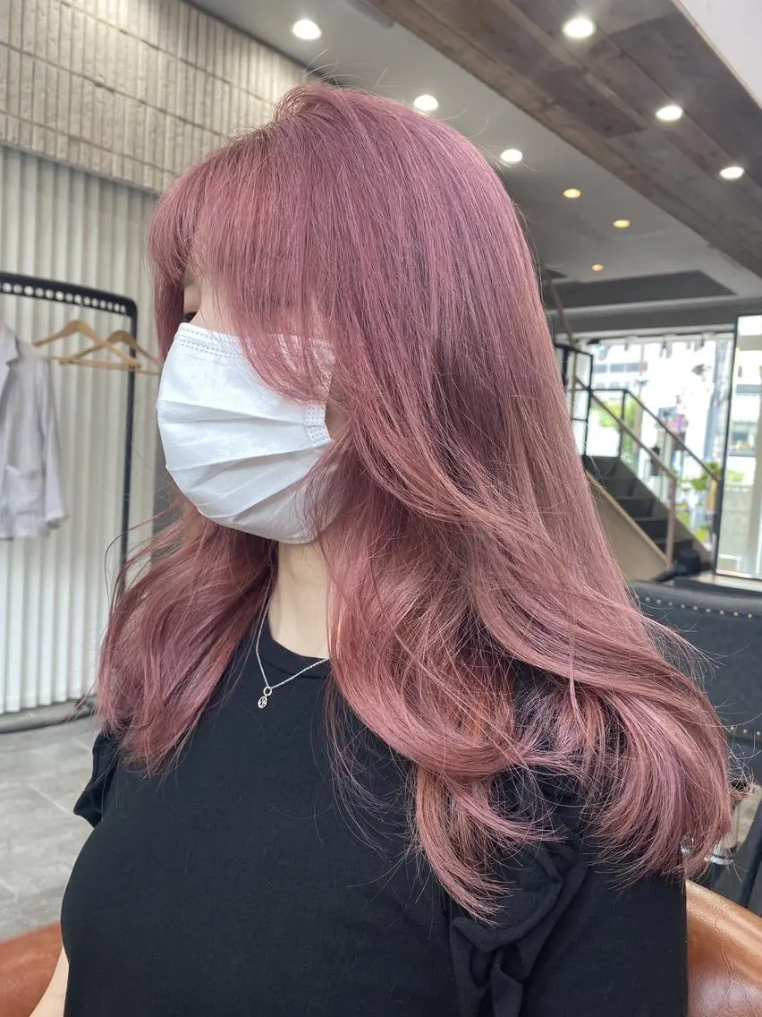 セミロング カット ヘアカラー 韓国美容室出身 🌹Sana/梅田のヘアスタイル
