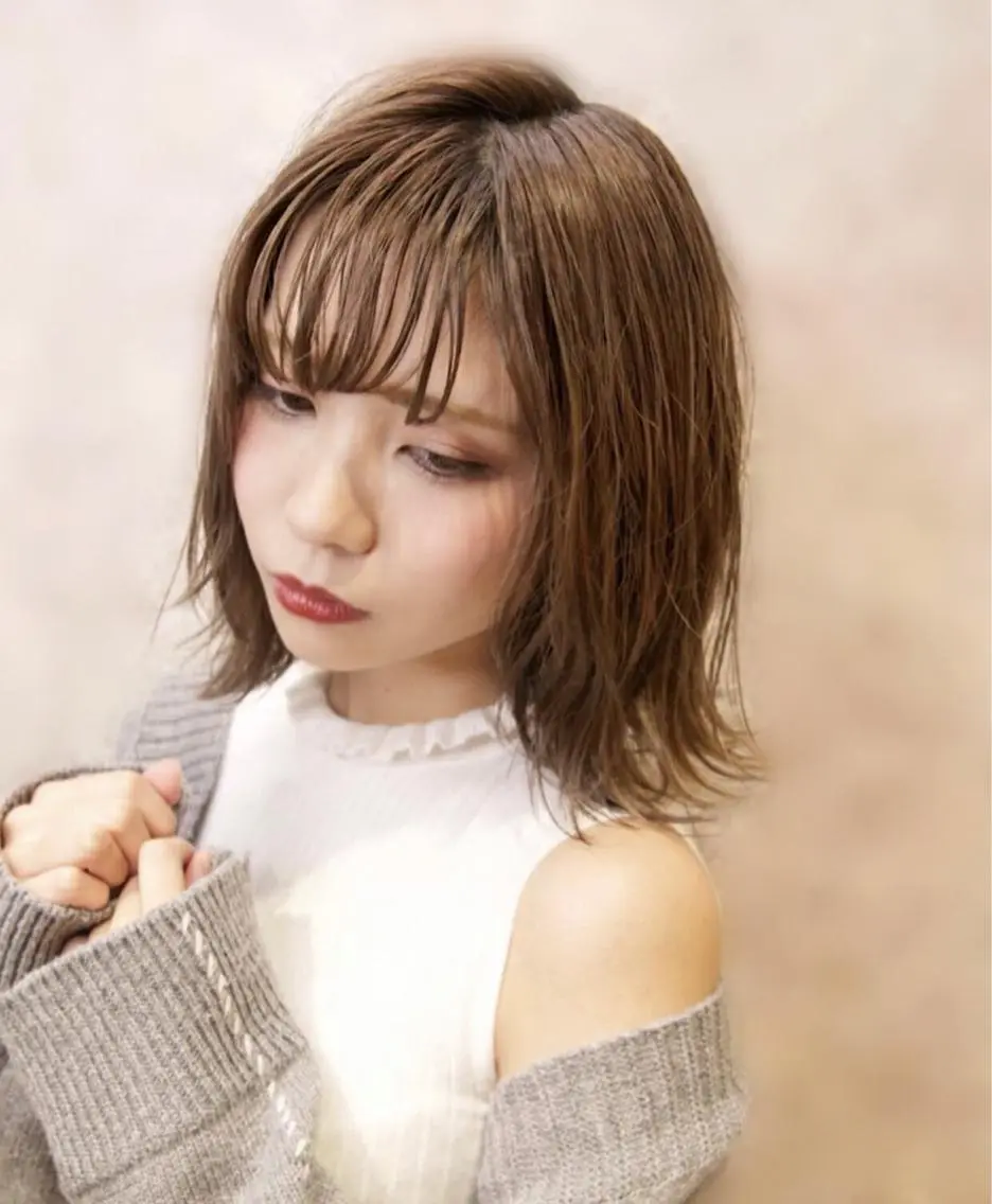 ミディアム カラー est hair &beautyのヘアスタイル