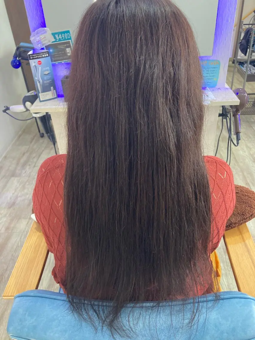 ロング カラー ブラウンカラー 大谷 亜依のヘアスタイル