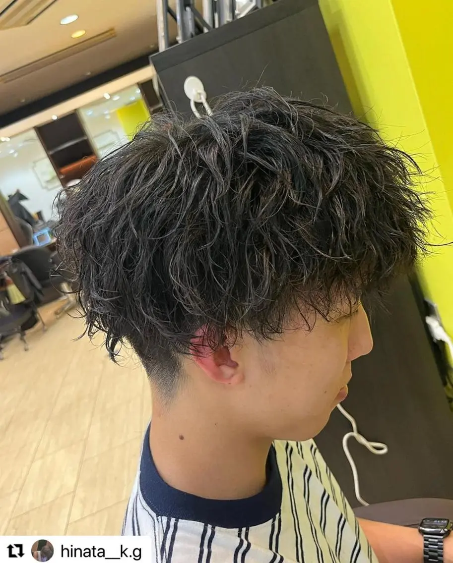 ショート カラー パーマ メンズ 🩷Eny terrace🩷のヘアスタイル