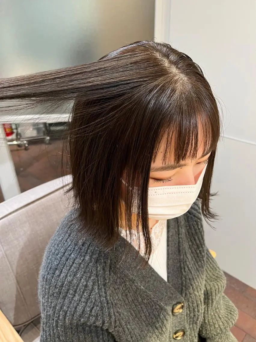 ショート カラー カット ヘアカラー トリートメント 片岡 由依のヘアスタイル