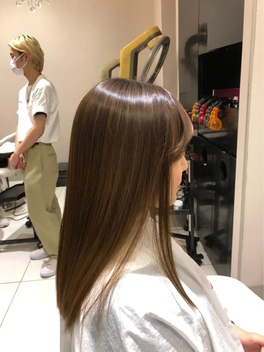 ロング ヘアカラー トリートメント ヘアセット ✨上村 潤平✨メンズヘア✨のヘアスタイル