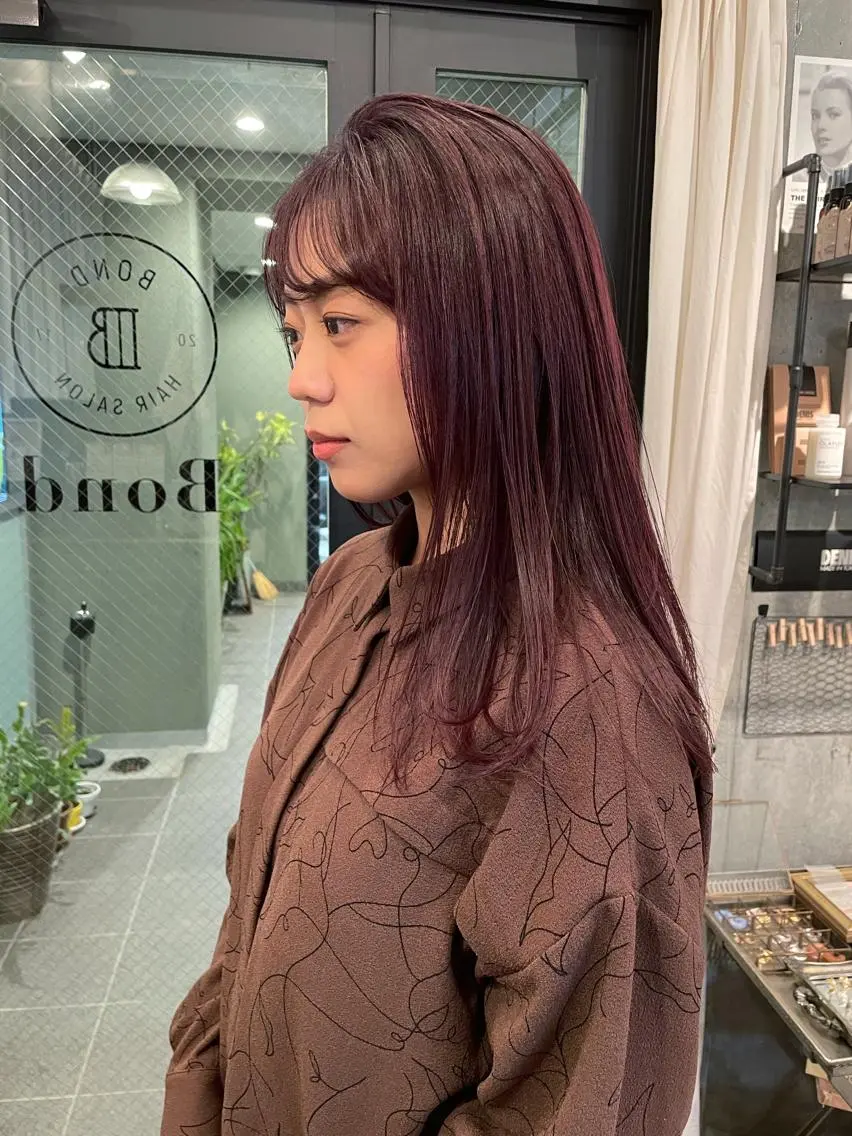 セミロング カラー カット ヘアカラー トリートメント HIROKI ”博多 /ボブのヘアスタイル