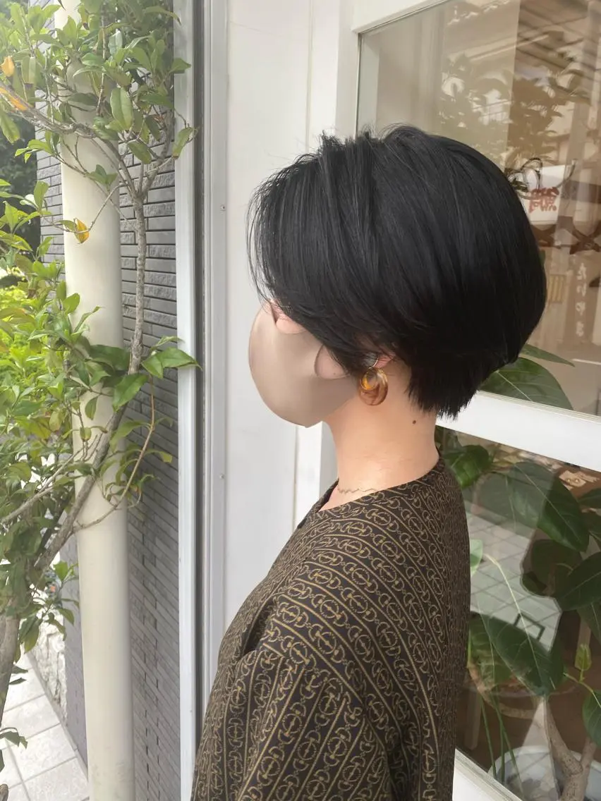 ショート ハンサムショート ショートヘア わかばやし ゆうこのヘアスタイル