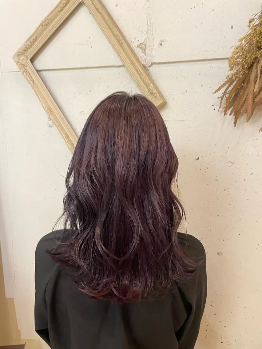 ロング カラー ヘアカラー いまじゅく あおいのヘアスタイル