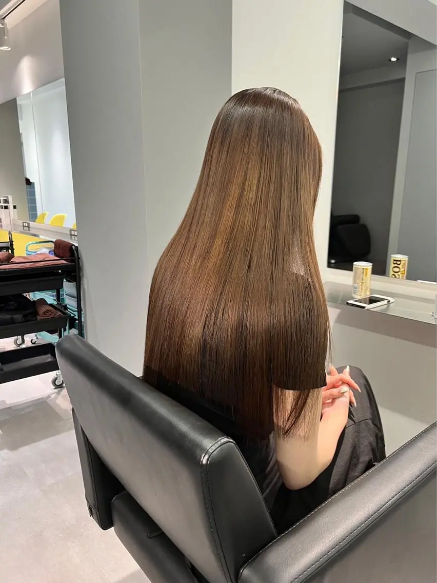 ロング カラー ヘアカラー トリートメント 矢島颯哉/ハイトーン ブリーチカラー💎のヘアスタイル