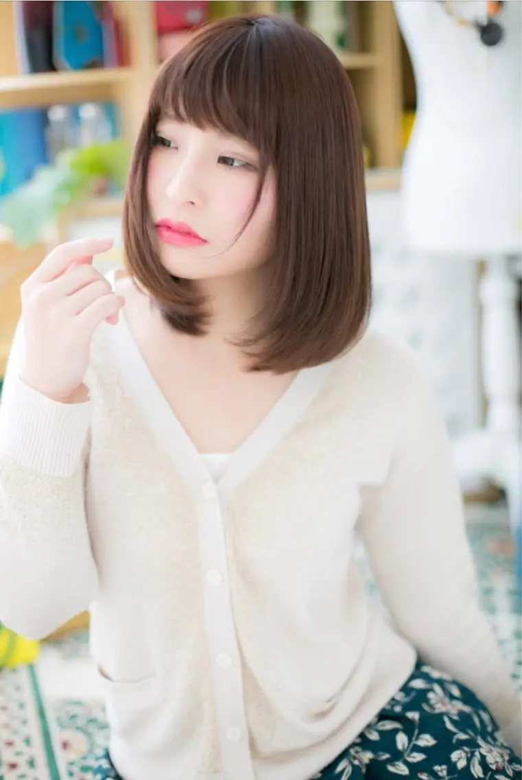 セミロング カラー ヘアカラー トリートメント ヘッドスパ クセ毛解決💠艶髪 縮毛矯正💠棚村竜太のヘアスタイル