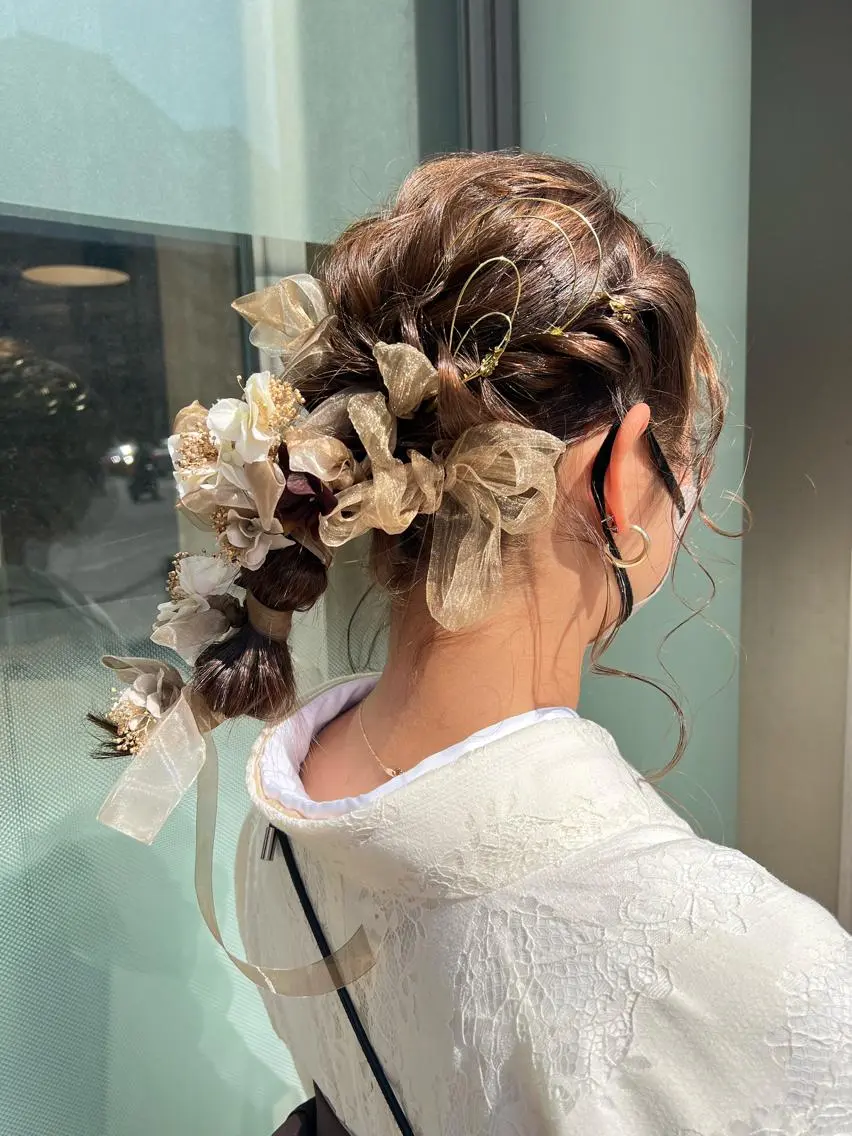 セミロング ヘアアレンジ mai /Lita中央橋のヘアスタイル