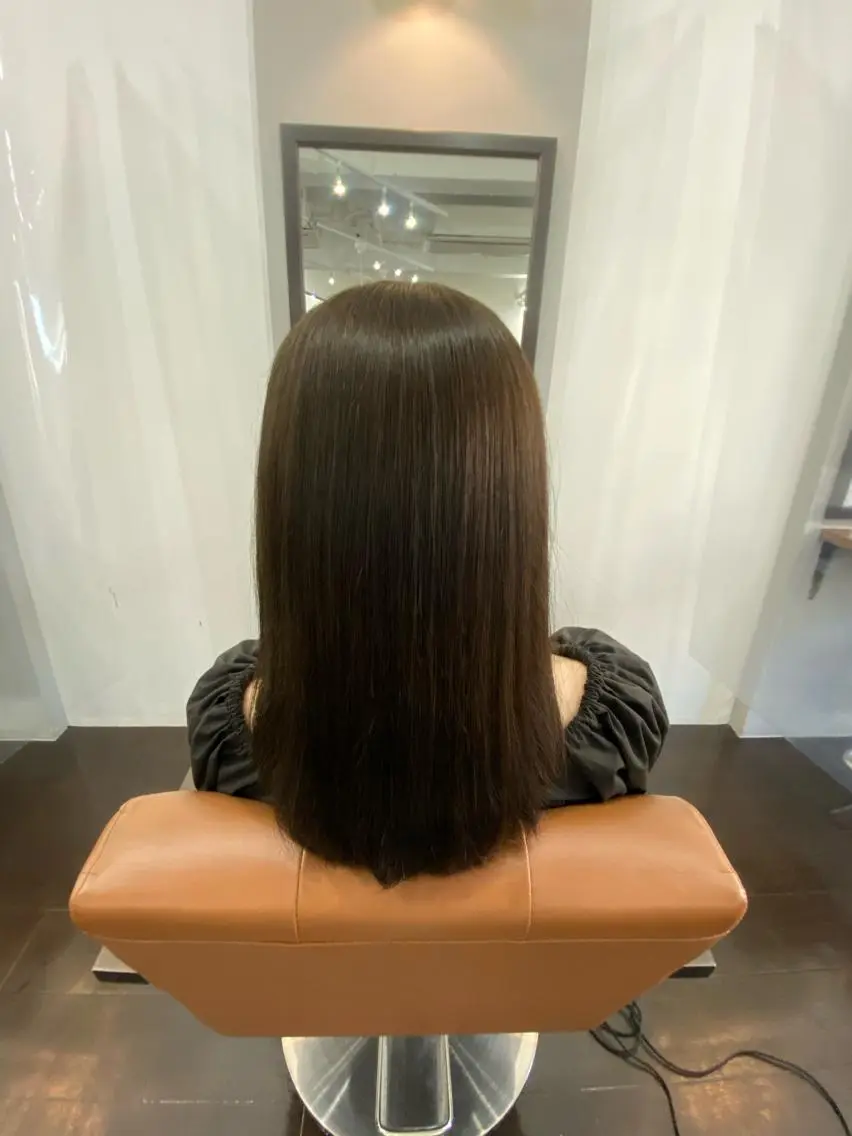 ロング カラー トリートメント カット ヘアカラー トリートメント 透明感カラー名駅 名駅みゆのヘアスタイル