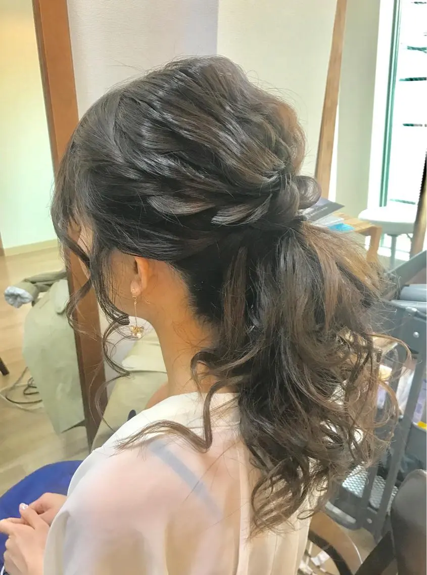 セミロング ヘアアレンジ 早朝✨ヘアセット 着付け/清水玲歌のその他イメージ