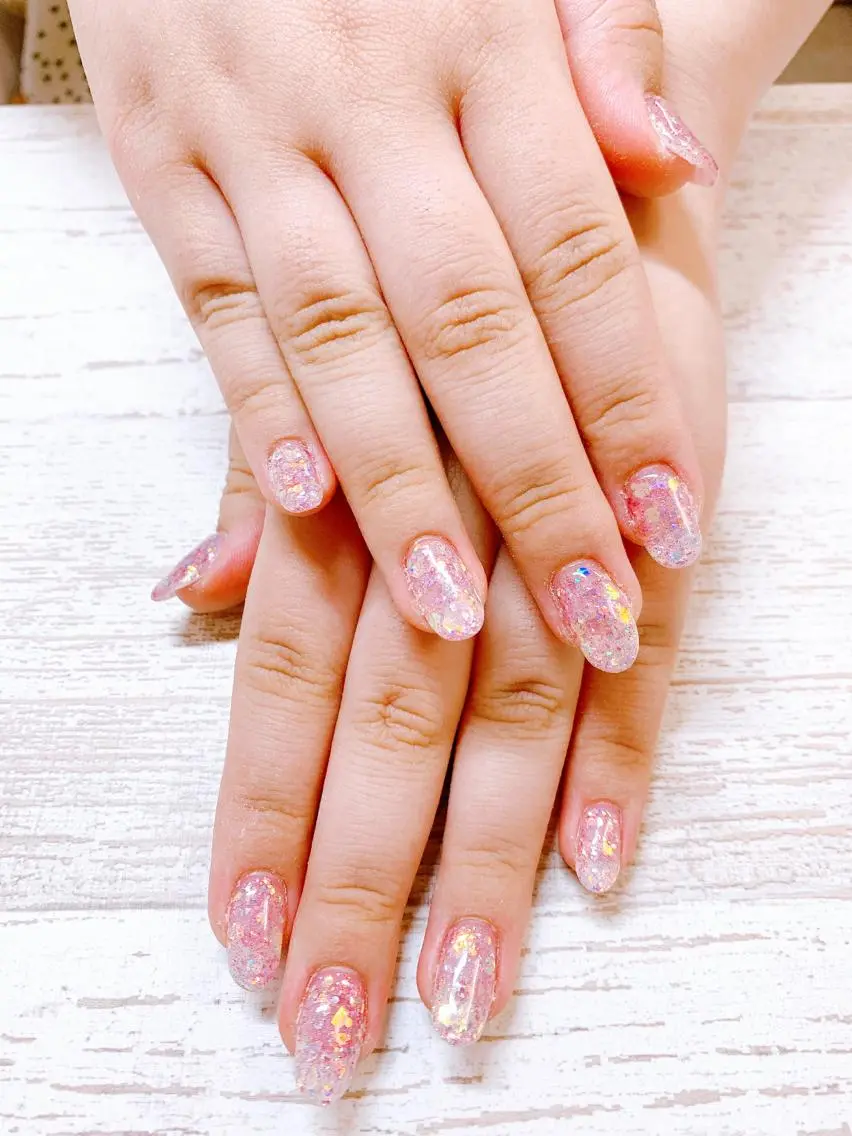 ネイル ラメ(グリッター) ワンカラーネイル ハンドネイル Story nail Sakuraのネイルデザイン