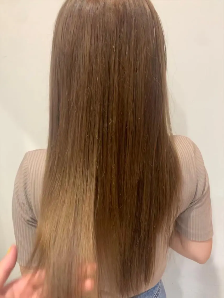 ロング カラー ベージュカラー ブリーチ ブリーチなしカラー 中目黒🌼 🌼ハナのヘアスタイル