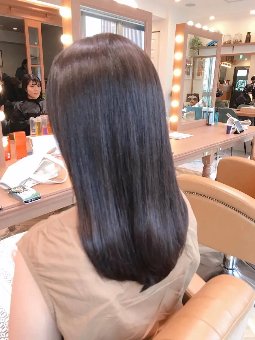 ロング 髪質改善 縮毛矯正 Lond enikaのヘアスタイル