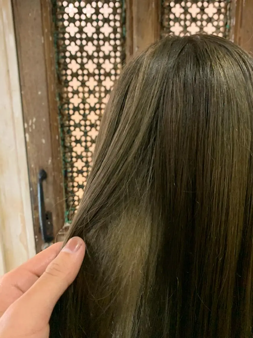 セミロング カラー パーマ ヘアアレンジ メンズ ネイル 透明感カラー ダブルカラー グレージュ カーキグレージュ ラメ(グリッター) カット ヘアカラー トリートメント Sia中野新橋 『JUNYA』のヘアスタイル