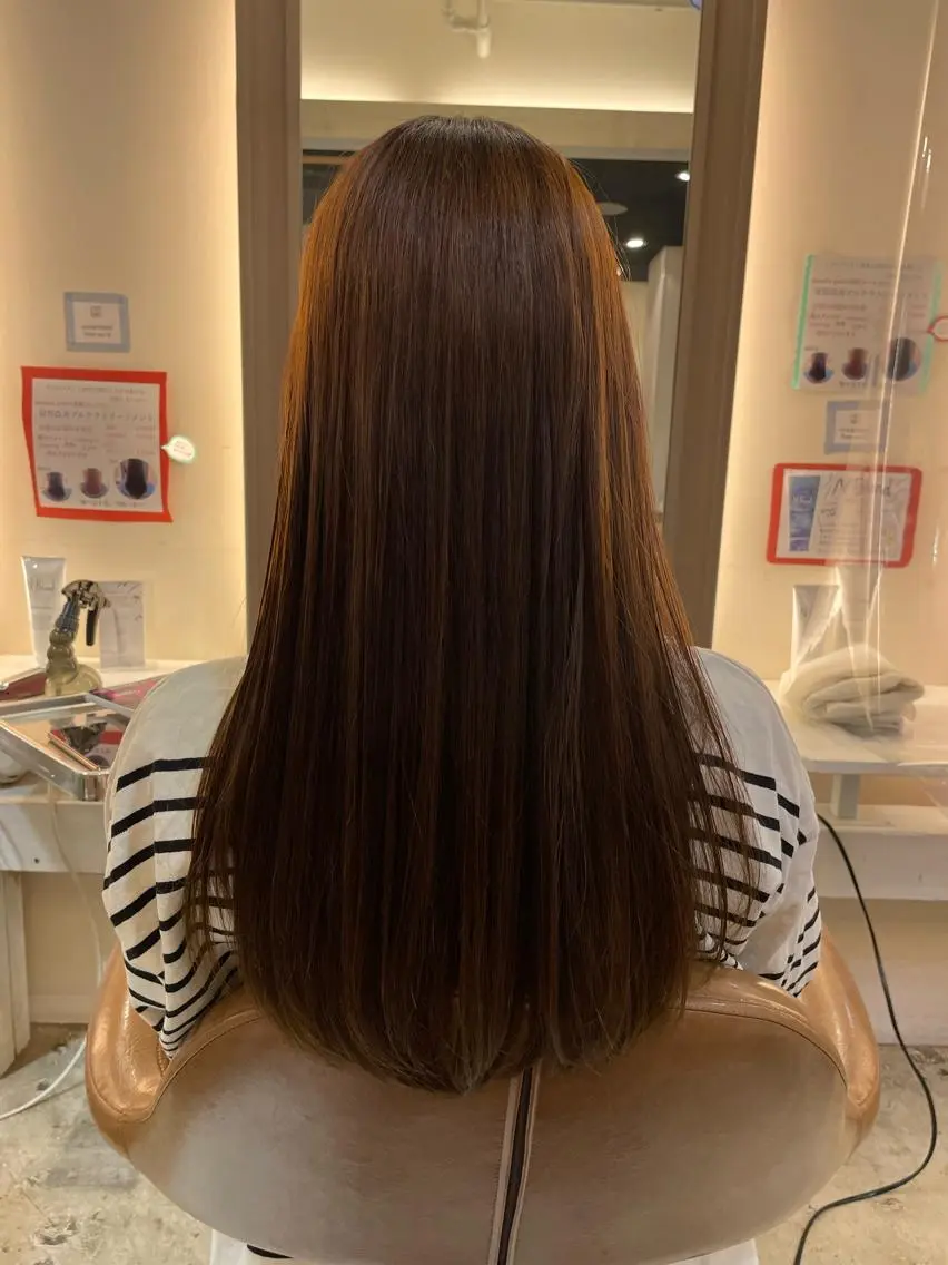 ロング パーマ 髪質改善 荒井 りくのヘアスタイル