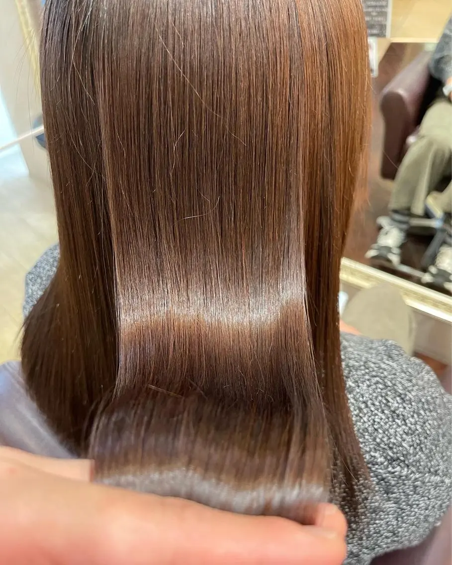 セミロング 縮毛矯正 トリートメント 髪質改善専門サロン/ 透明感カラー齊藤謙介のヘアスタイル