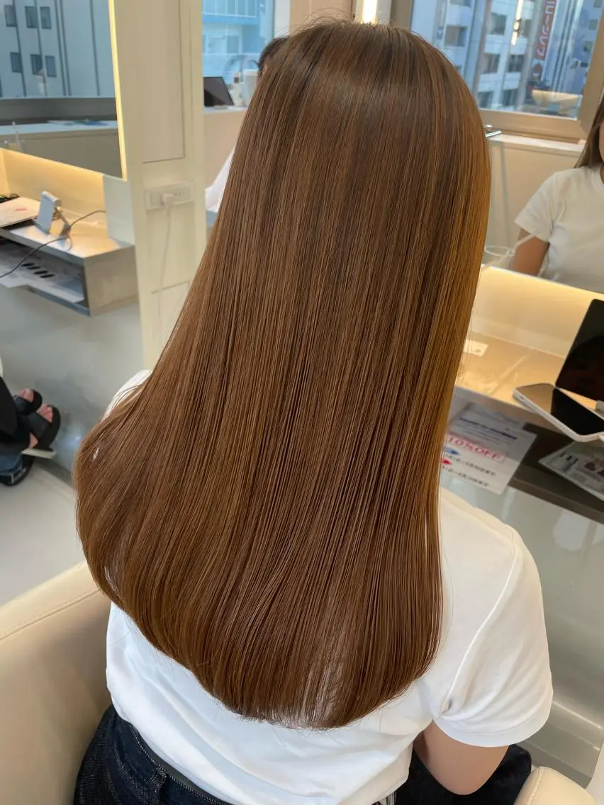 ロング 縮毛矯正 💈髪質改善メニュー 佐藤 萌💈のヘアスタイル