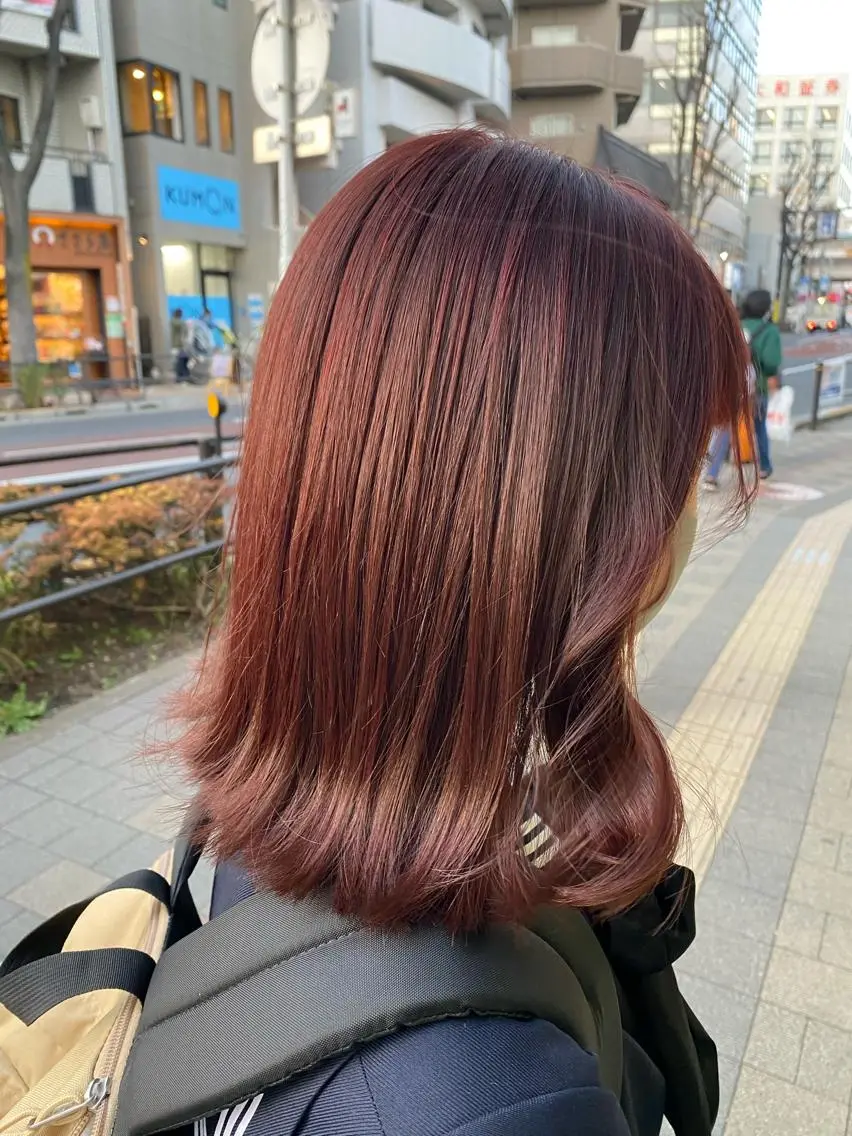 ミディアム カラー ヘアアレンジ TSUNA 🌙 Lim 五反田のマツエク・マツパデザイン