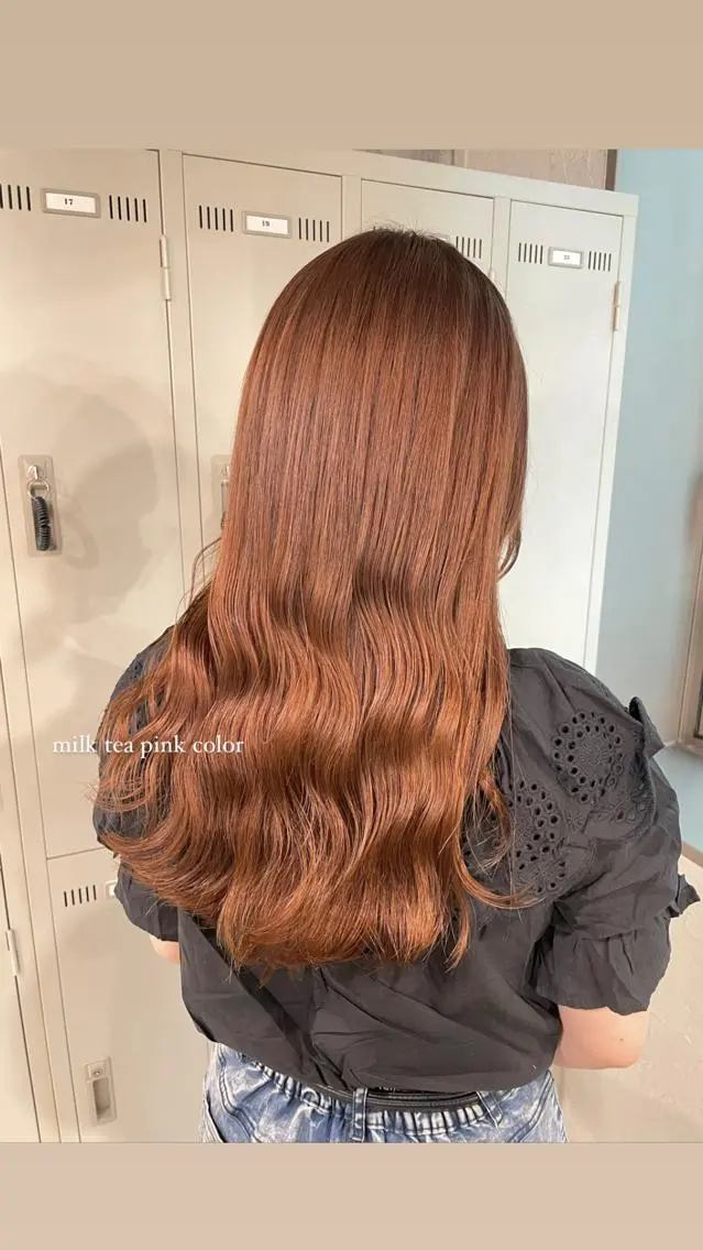 ロング カラー パーマ ヘアアレンジ メンズ キッズ ネイル マツエク・マツパ アイブロウ 透明感カラー・レイヤ ー🎀amika🎀のヘアスタイル