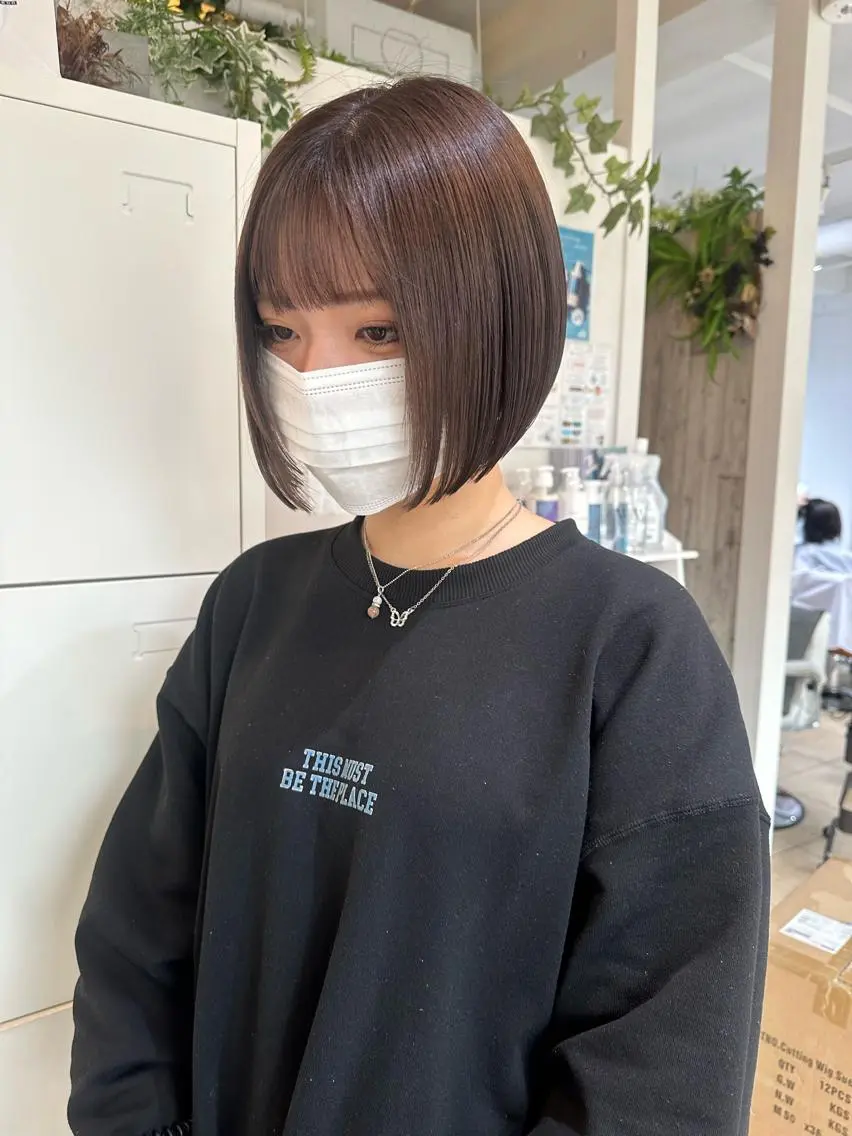 ショート カット ヘアカラー トリートメント ＨＩ ROのヘアスタイル