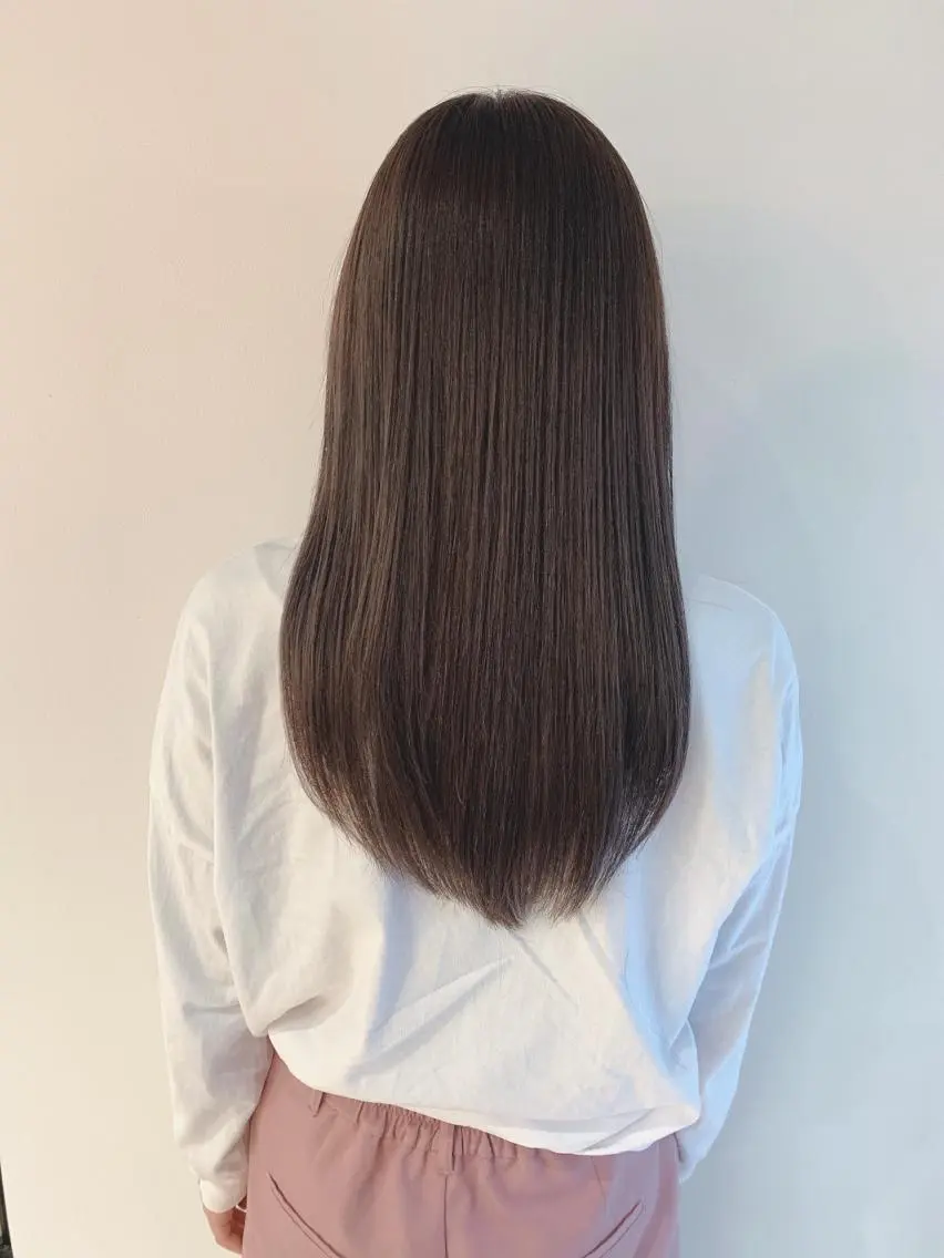 ロング カラー カット ヘアカラー なりたいが叶う ながしまじゅんきのヘアスタイル