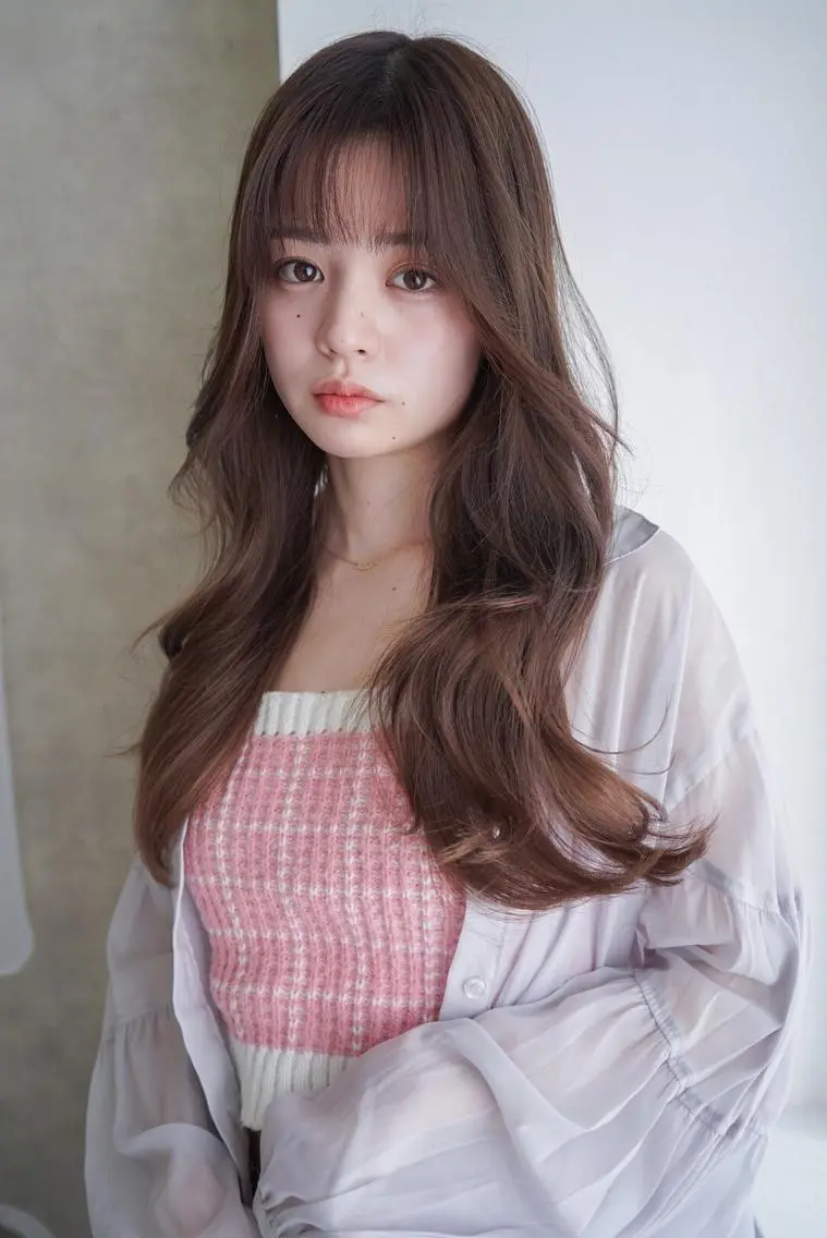 ロング カット 縮毛矯正 ANGELICA JR和歌山店のヘアスタイル