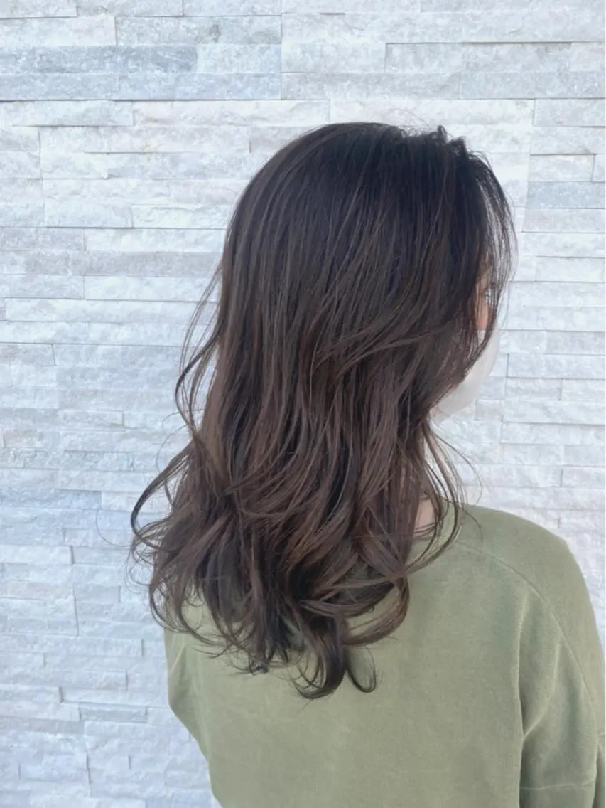 セミロング カラー パーマ ヘアアレンジ ネイル 豊橋美容院 ソンリエのヘアスタイル