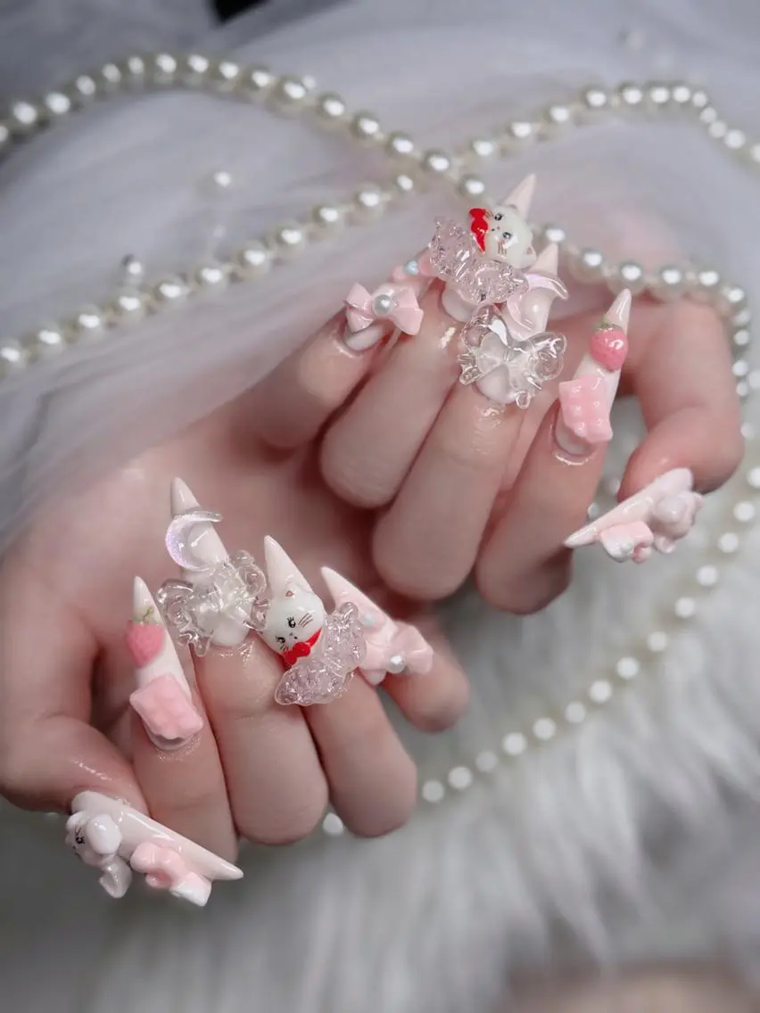 ネイル フレンチネイル ジェルネイル ハロウィン 韓国ネイル マグネットネイル ハンドネイル H.baby Nail Salonのネイルデザイン