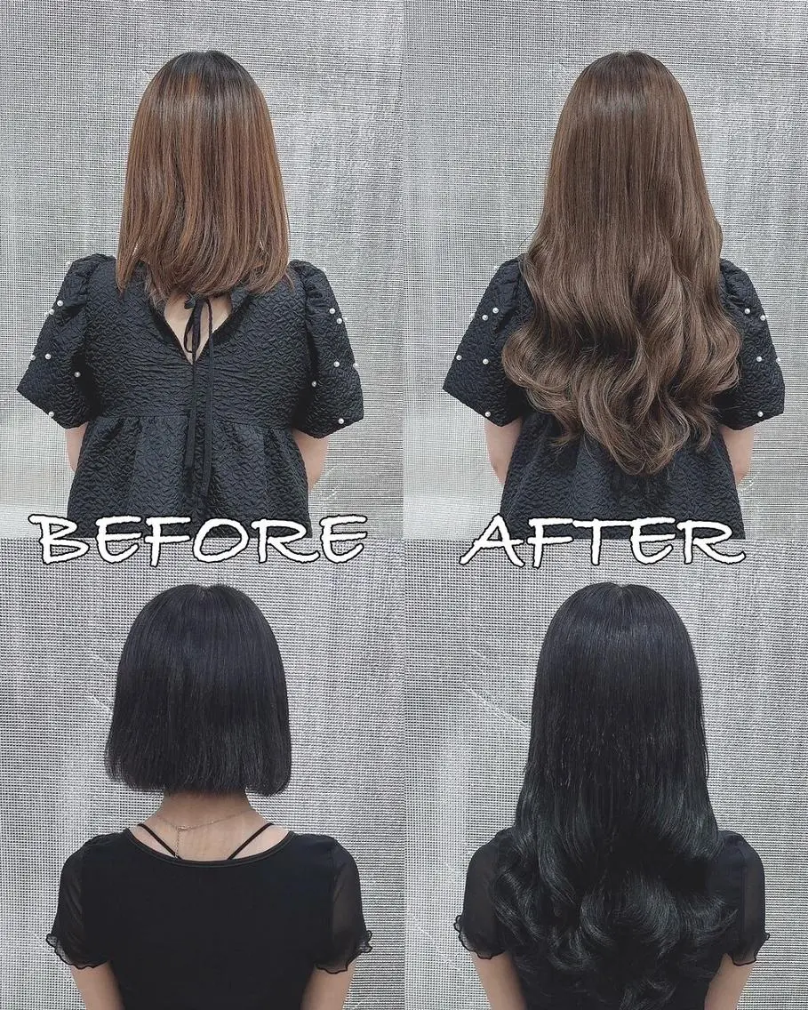 ロング カラー ヘアアレンジ シールエクステ バレイヤージュ ブリーチ ケアブリーチ ダブルカラー LIP 大阪本店 エクステ MISAのヘアスタイル