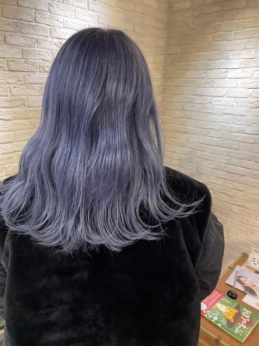 セミロング レイヤーカット ヘアカラー トリートメント bio(ビオ) 博多のヘアスタイル