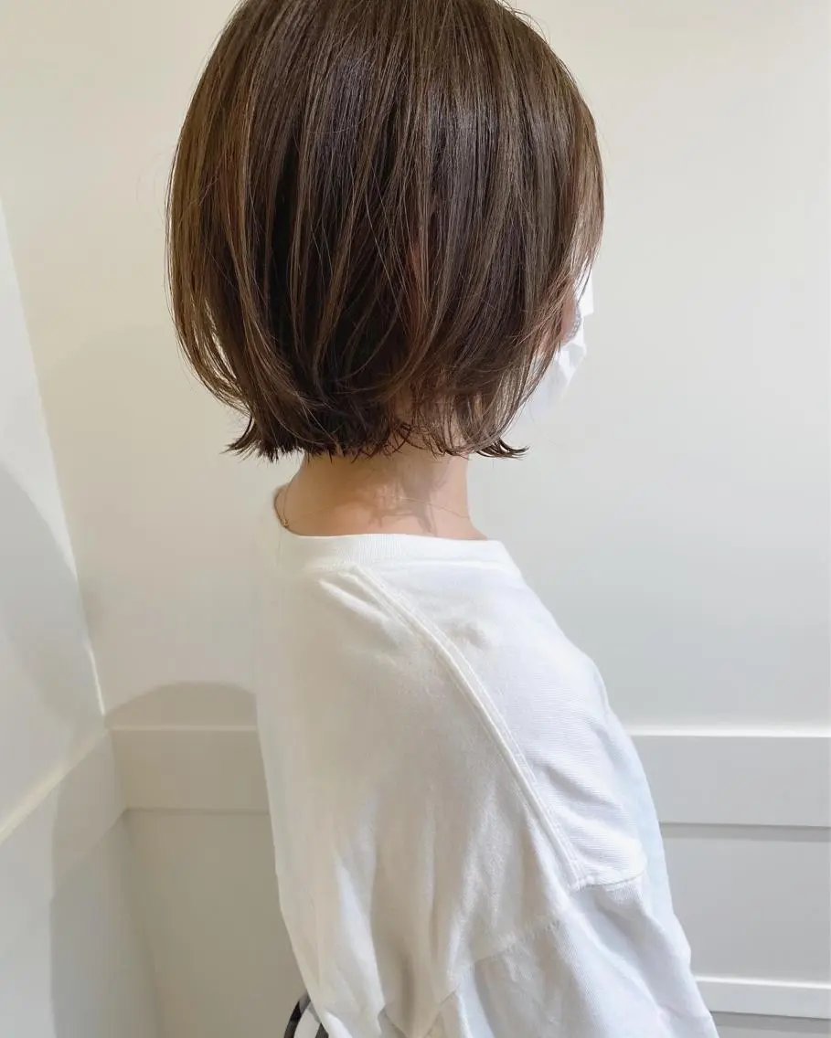 ショート カラー カット ボブ　ショート 特化 迫田紘史のヘアスタイル